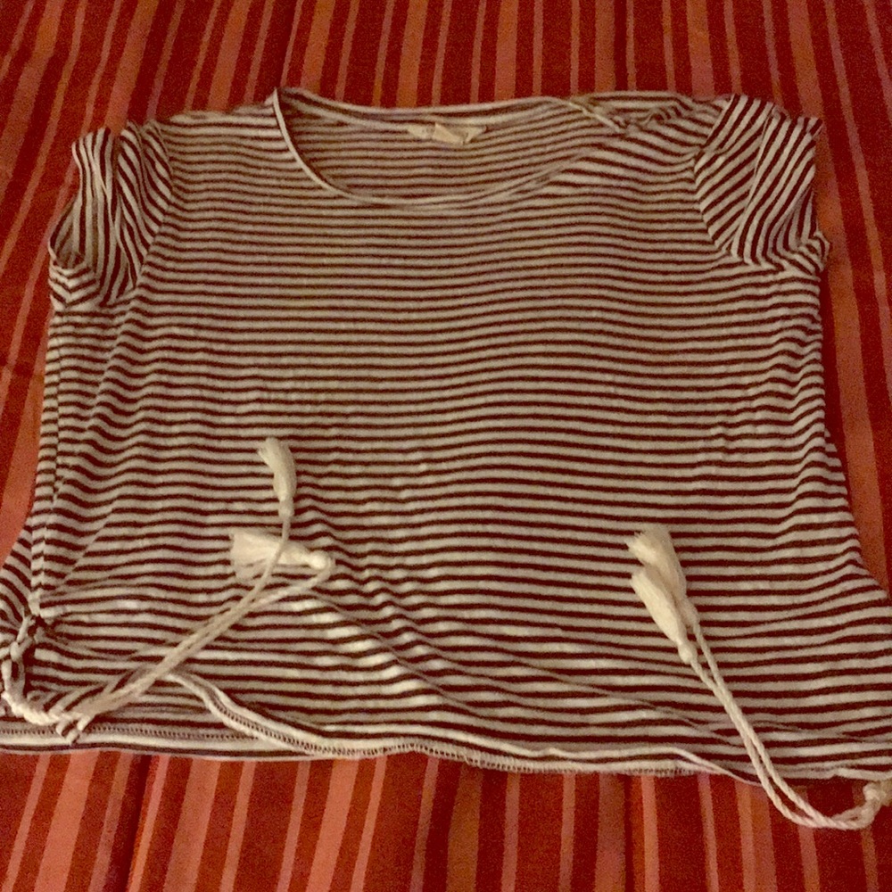 Stripped cropped top